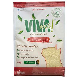 Areia Higiênica para Gatos Vida Descomplicada Viva Verde 4kg