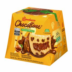 Chocottone Chocolate com Avelã Fermentação Natural Bauducco 450g