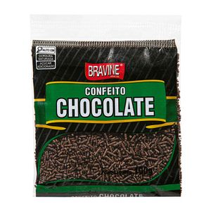 Confeito Chocolate Granulado Bravine 100g