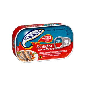 Sardinha com Molho de Tomate Coqueiro 125g