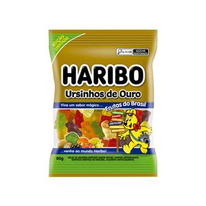 Bala de Gelatina Ursinhos de Ouro Frutas do Brasil Haribo 80g