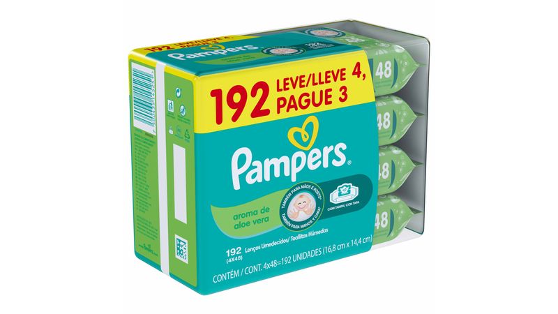 Kit de Lenço Umedecido Baby Shark Pampers - Zaffari & Bourbon