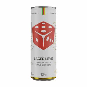 Cerveja Dado Bier Lager Leve Lata 350ml