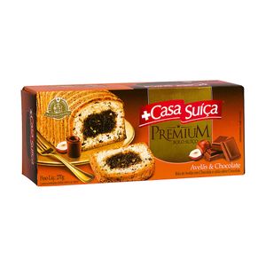 Bolo de Avelãs & Chocolate Premium Casa Suíça 270g