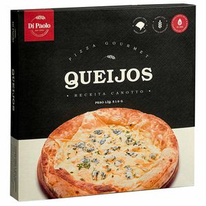 Pizza Gourmet de Queijos Congelada Di Paolo 510g