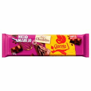 Chocolate Garoto Meio Amargo 500g