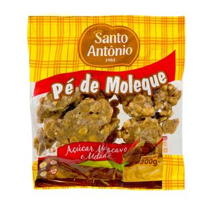 Pé de Moleque com Açúcar Mascavo e Melado Santo Antônio 300g