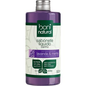 Sabonete Líquido Boni Natural Vegano Lavanda & Menta 500ml