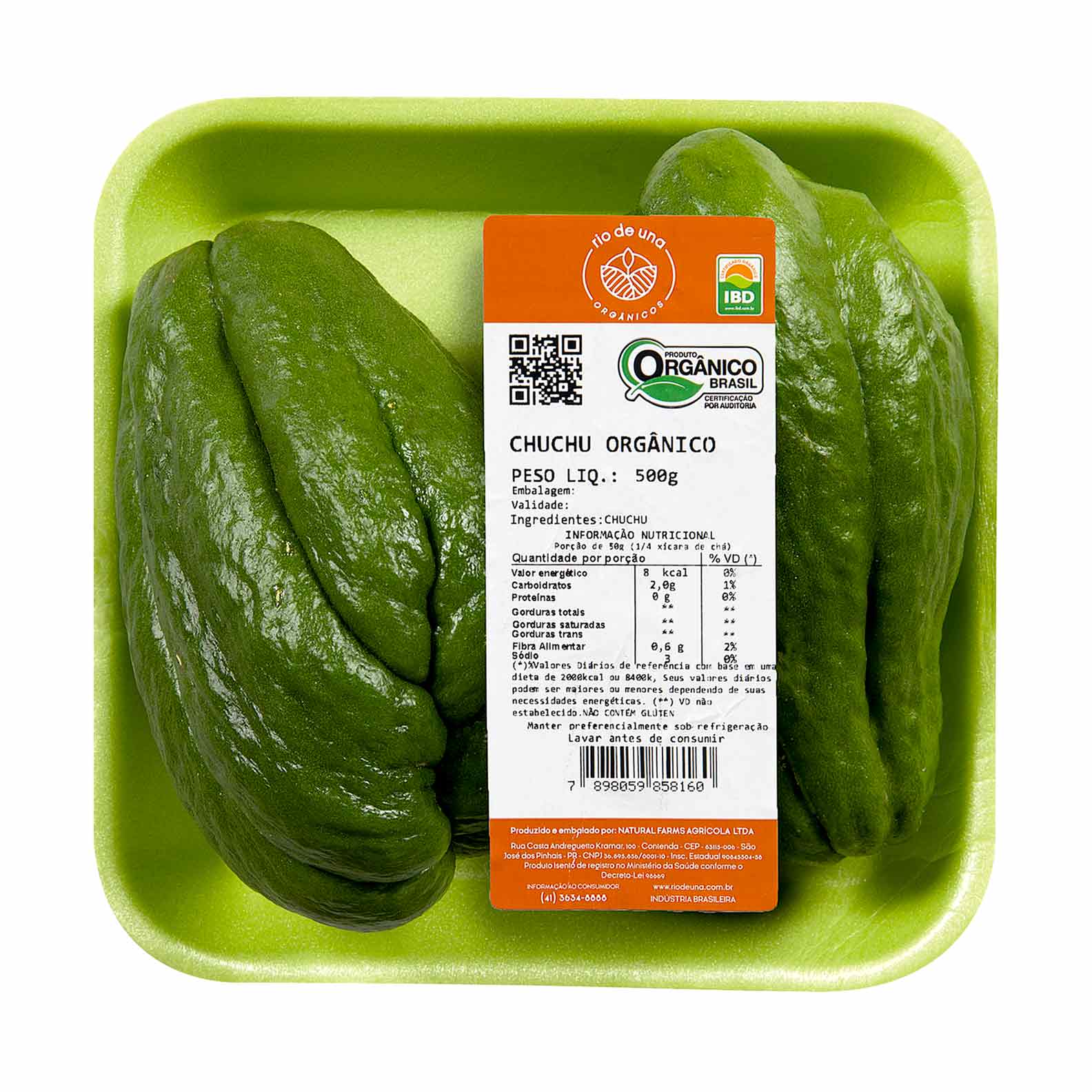 Chuchu Orgânico 500g - Zaffari
