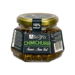 Molho Chimichurri Suave sem Sal Allegro 150g