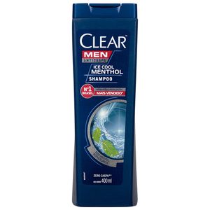 Shampoo Anticaspa Clear Men Ice Cool Menthol 400ml