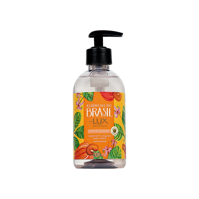 Sabonete-Liquido-Lux-Botanicals-Essencias-do-Brasil-Flor-de-Cajueiro-Pump-300ml-Zaffari-00