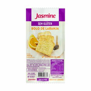 Bolo de Laranja com Grãos de Chia sem Glúten Jasmine 300g