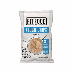 Chips de Grão-de-bico Flor de Sal sem Glúten Fit Food 40g