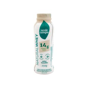 Iogurte de Baunilha Zero Lactose Whey 14g Proteínas Verde Campo 250g