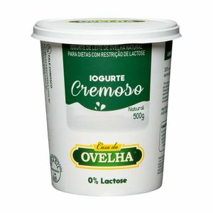 Iogurte Natural de Leite de Ovelha Zero Lactose Casa da Ovelha 500g