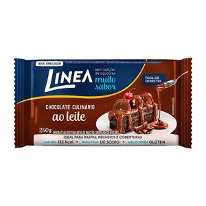 Chocolate Linea Culinário ao Leite sem Açúcares 250g