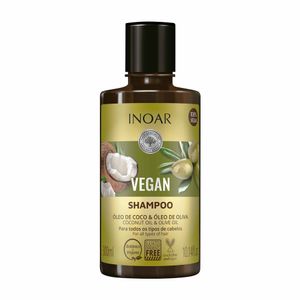 Shampoo Inoar Vegan Óleo de Coco & Óleo de Oliva 300ml