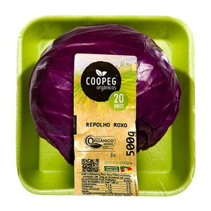 Repolho Roxo Inteiro Orgânico 500g