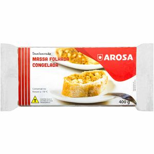 Massa Folhada Congelada Semi Laminada Arosa 400g