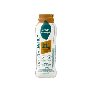 Iogurte de Doce de Leite Zero Lactose 21g Proteínas Natural Whey Verde Campo 250g