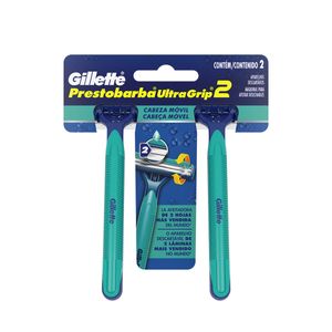 Aparelho de Barbear Cabeça Móvel Gillette Prestobarba UltraGrip com 2 unidades