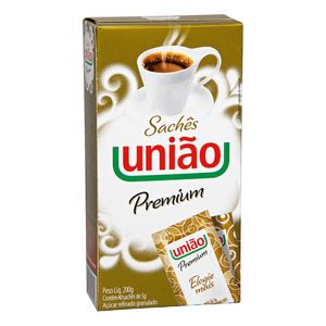 Açúcar Refinado Premium União sachê 40 unidades 200g