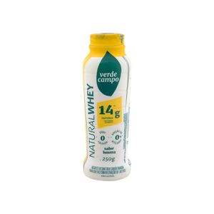 Iogurte de Banana Zero Lactose Natural Whey 14g Proteínas Verde Campo 250g