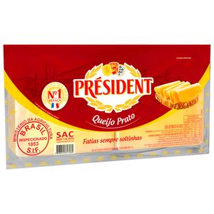 Queijo Prato Fatiado Président 1kg