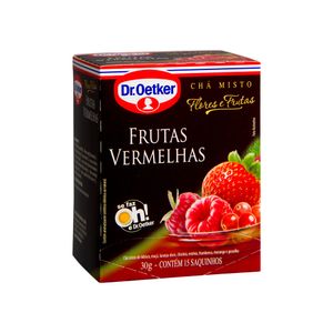 Chá Misto de Frutas Vermelhas Flores e Frutas Dr.Oetker 15 sachês