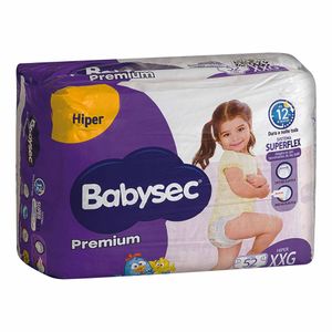 Fraldas Babysec Galinha Pintadinha Premium XXG 52 unidades