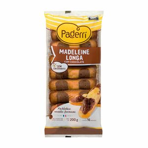 Madeleine Longa com Chocolate Paderrí 200g