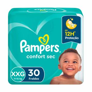 Fraldas Pampers Confort Sec XXG 30 unidades