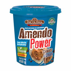 Pasta de Amendoim Integral Cookies & Cream Amendo Power DaColônia 450g