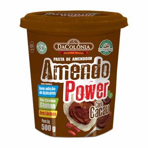 Pasta de Amendoim com Cacau Amendo Power DaColônia 500g