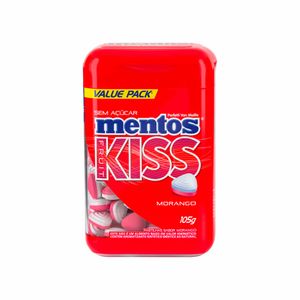 Pastilha Kiss Fruit Morango sem Açúcar Mentos 105g