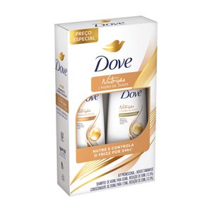 Conjunto Shampoo 350ml + Condicionador 175ml Dove Nutrição