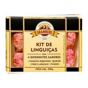 Kit de Linguiças Suína com 4 Sabores Granberg 500g