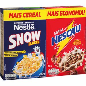 Kit Nescau Cereal 210g e Snow Flakes 230g Nestlé