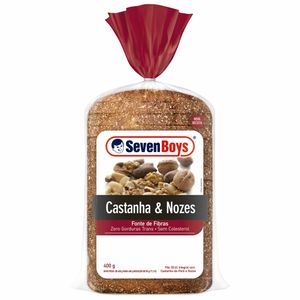 Pão de Forma Integral Castanha & Nozes Seven Boys 400g