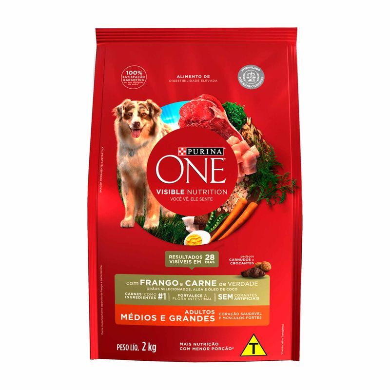 Racao-para-Caes-Purina-One-Adultos-Medios-e-Grandes-Frango-e-Carne-2kg-Zaffari-00