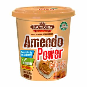 Pasta de Amendoim Integral Amendo Power Caramelo & Flor de Sal DaColônia 450g