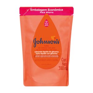 Sabonete Líquido de Glicerina Johnson's Baby Da cabeça aos Pés Refil 380ml