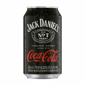 Bebida Mista Gaseificada Jack Daniel's Tennessee Whiskey Coca-Cola 350ml