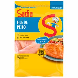 Filé de Peito de Frango Congelado IQF Sadia 1kg