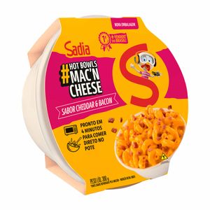 Macarrão com Cheddar & Bacon Mac'n Cheese Congelado Sadia 300g