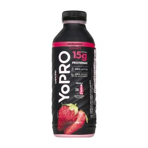 Iogurte de Morango Zero Lactose 15g Proteínas a cada 250g YoPRO Danone 500g