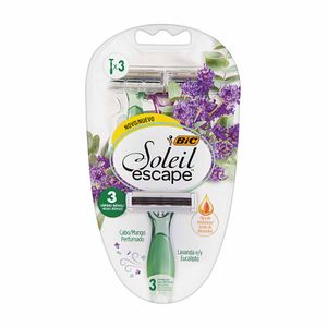 Conjunto com 3 Aparelhos de Depilar Descartáveis Bic Soleil Escape