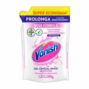 Tira-manchas Vanish Gel Crystal White sem Cloro Refil 1,2 Litro