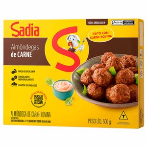 Almôndega Bovina ao Molho Congelada Sadia 500g